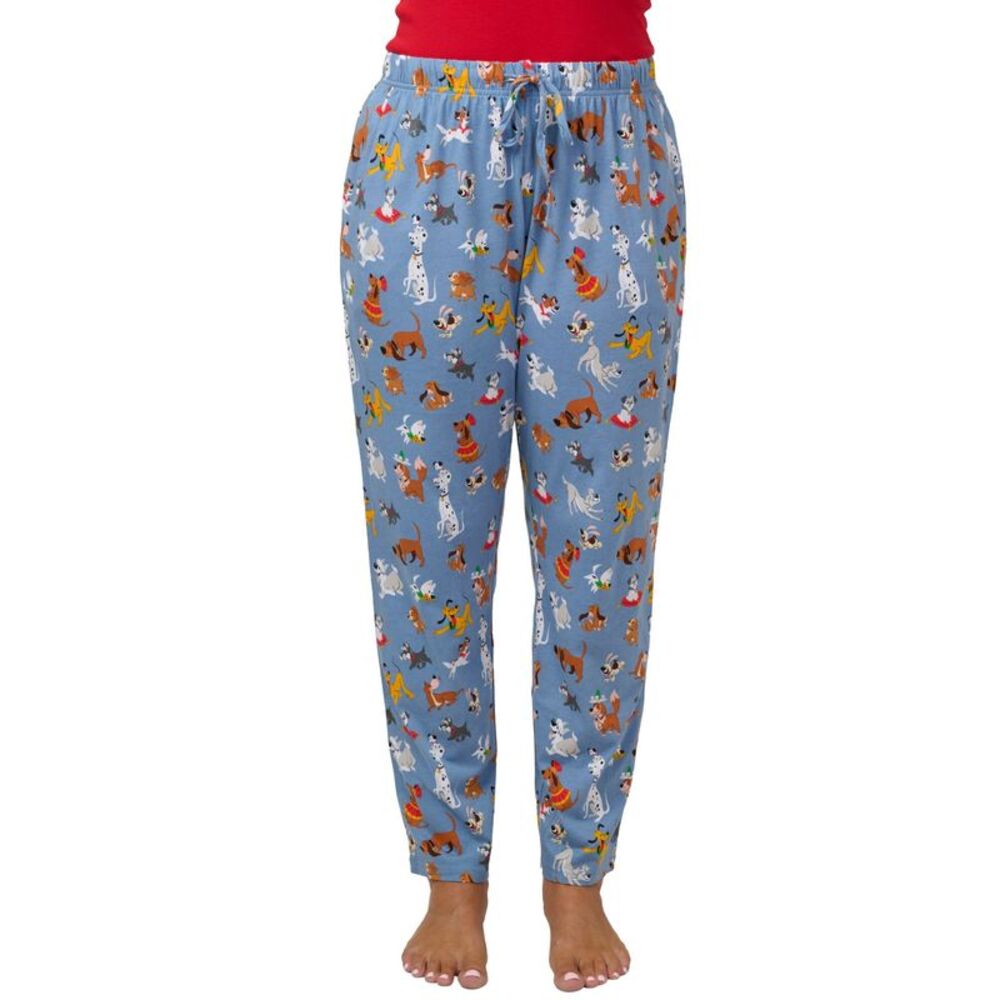 Women's Disney Dogs Pajama Pants Sleep Loungewear Bottoms Pluto 101 Dalmatians